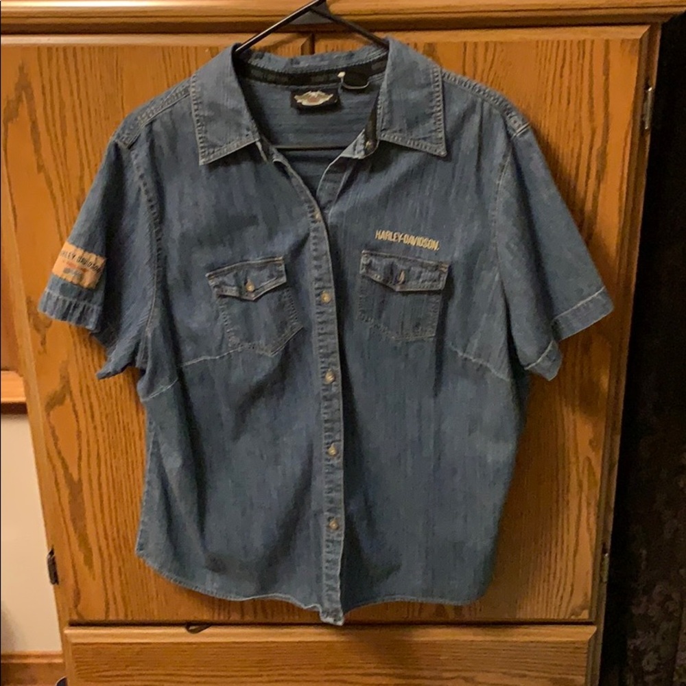 Harley Davidson Jean shirt